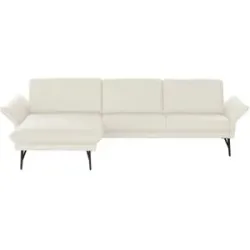 Himolla Ecksofa Echtleder 1928 ¦ weiß ¦ Maße (cm): B: 296 H: 85 T: 175.0