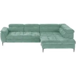 switch Ecksofa  Denver ¦ grün ¦ Maße (cm): B: 290 H: 94 T: 217.0