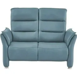 Hukla Einzelsofa Echtleder Corina ¦ blau ¦ Maße (cm): B: 146 H: 112 T: 90.0