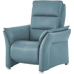 Hukla Sessel Echtleder Corina ¦ blau ¦ Maße (cm): B: 92 H: 112 T: 90.0