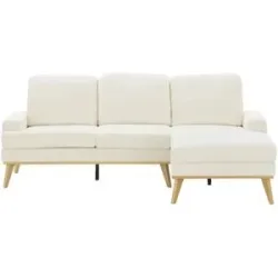 Höffner Ecksofa  Azelia ¦ creme ¦ Maße (cm): B: 225 H: 91 T: 142.0