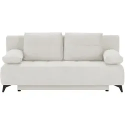 Höffner Schlafsofa  Eddy ¦ weiß ¦ Maße (cm): B: 197 H: 88 T: 89.0