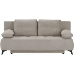 Höffner Schlafsofa  Eddy ¦ beige ¦ Maße (cm): B: 197 H: 88 T: 89.0
