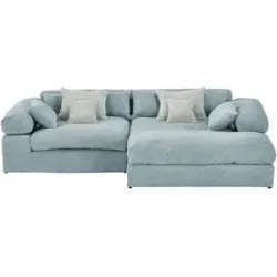 smart Ecksofa  Lianea ¦ türkis/petrol ¦ Maße (cm): B: 291 H: 86 T: 208.0
