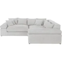 smart Ecksofa  Lianea ¦ silber ¦ Maße (cm): B: 278 H: 86 T: 278.0