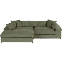 smart Ecksofa  Lianea ¦ grün ¦ Maße (cm): B: 291 H: 86 T: 208.0