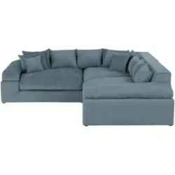 smart Ecksofa  Lianea ¦ blau ¦ Maße (cm): B: 278 H: 86 T: 278.0