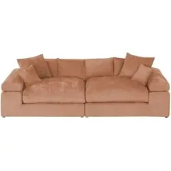 smart Big Sofa  Lianea ¦ rot ¦ Maße (cm): B: 260 H: 86 T: 133.0