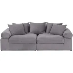 smart Big Sofa  Lionore ¦ grau ¦ Maße (cm): B: 242 H: 86 T: 121.0