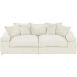smart Big Sofa  Lionore ¦ creme ¦ Maße (cm): B: 242 H: 86 T: 121.0