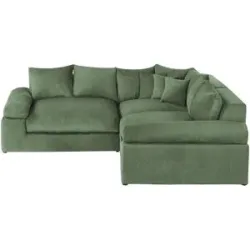 smart Ecksofa  Lionore ¦ grün ¦ Maße (cm): B: 256 H: 86 T: 256.0