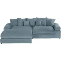 smart Ecksofa  Lionore ¦ blau ¦ Maße (cm): B: 265 H: 86 T: 203.0