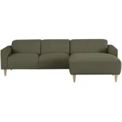 SKAGEN STUDIO Ecksofa  Leevke ¦ grün ¦ Maße (cm): B: 264 H: 102 T: 187.0