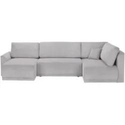 Höffner Wohnlandschaft  Malyn ¦ grau ¦ Maße (cm): B: 313 H: 90 T: 160.0