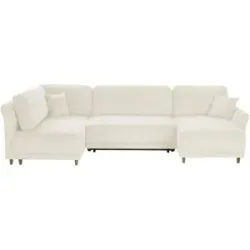 Höffner Wohnlandschaft mit Funktion  Malyn II ¦ beige ¦ Maße (cm): B: 316 H: 90 T: 160.0