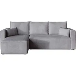 Höffner Ecksofa  Top ¦ grau ¦ Maße (cm): B: 230 H: 85