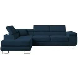 Höffner Ecksofa  Anton ¦ blau ¦ Maße (cm): B: 275 H: 90