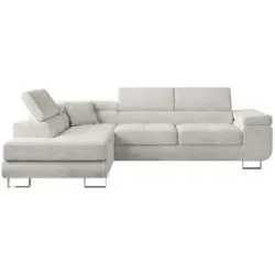 Höffner Ecksofa  Anton ¦ weiß ¦ Maße (cm): B: 275 H: 90