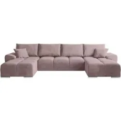 Höffner Wohnlandschaft  Nubes ¦ rosa/pink ¦ Maße (cm): B: 360 H: 85