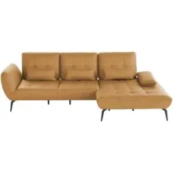 Vito Ecksofa aus Leder Ticona ¦ gelb ¦ Maße (cm): B: 301 H: 93 T: 191.0