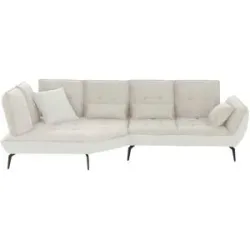 Vito Ecksofa mit Sitztiefenverstellung Ticona ¦ creme ¦ Maße (cm): B: 320 H: 93