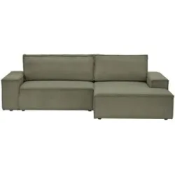 uno Ecksofa mit Schlaffunktion Fjord ¦ grün ¦ Maße (cm): B: 267 H: 85 T: 167.0