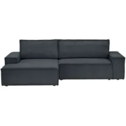 uno Ecksofa mit Schlaffunktion Fjord ¦ schwarz ¦ Maße (cm): B: 267 H: 85 T: