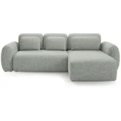 Höffner Ecksofa mit Schlaffunktion Falco ¦ grau ¦ Maße (cm): B: 304 H: 95