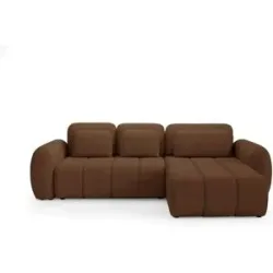 Höffner Ecksofa mit Schlaffunktion Contii ¦ braun ¦ Maße (cm): B: 304 H: 95