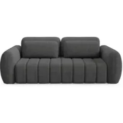 Höffner Schlafsofa mit Stauraum Contii ¦ grau ¦ Maße (cm): B: 266 H: 95