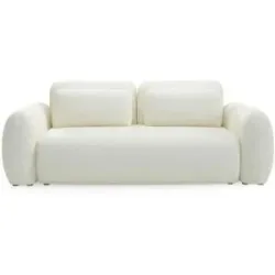 Höffner Schlafsofa mit Stauraum Falco ¦ weiß ¦ Maße (cm): B: 266 H: 95