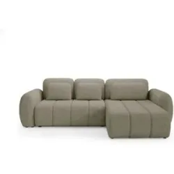 Höffner Ecksofa mit Schlaffunktion Contii ¦ beige ¦ Maße (cm): B: 304 H: 95