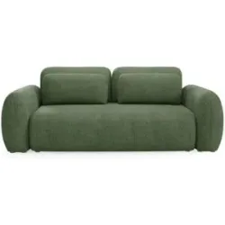 Höffner Schlafsofa mit Stauraum Falco ¦ grün ¦ Maße (cm): B: 266 H: 95