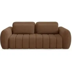 Höffner Schlafsofa mit Stauraum Contii ¦ braun ¦ Maße (cm): B: 266 H: 95