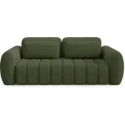 Höffner Schlafsofa mit Stauraum Contii ¦ grün ¦ Maße (cm): B: 266 H: 95