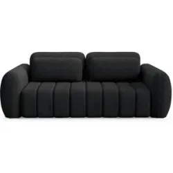 Höffner Schlafsofa mit Stauraum Contii ¦ schwarz ¦ Maße (cm): B: 266 H: 95