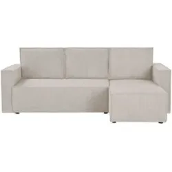 UNO, uno Ecksofa mit Schlaffunktion Potaro ¦ beige ¦ Maße (cm): B: 230 H: 88 T: 148.0