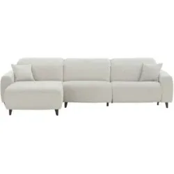 uno Ecksofa mit Kopfteilverstellung Viborg ¦ grau ¦ Maße (cm): B: 315 H: 101 T: