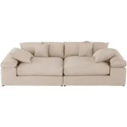 smart Big Sofa  Lianea ¦ beige ¦ Maße (cm): B: 260 H: 86 T: 133.0