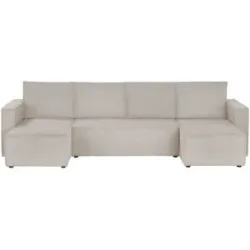 uno Wohnlandschaft mit Schlaffuntion Cleo ¦ beige ¦ Maße (cm): B: 296 H: 88 T: