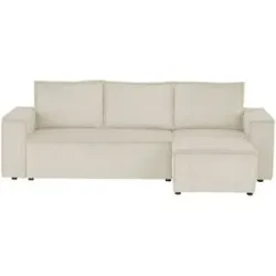 Höffner Ecksofa mit Schlaffunktion Xabia ¦ beige ¦ Maße (cm): B: 238 H: 77 T: 140.0
