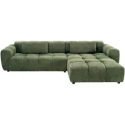 Höffner Selection Ecksofa  Freya ¦ grün ¦ Maße (cm): B: 330 H: 67 T: 198.0