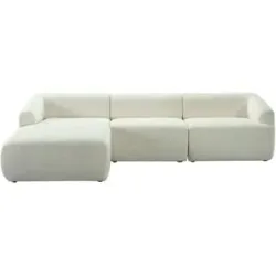 Höffner Selection Ecksofa  Amalia ¦ creme ¦ Maße (cm): B: 281 H: 71 T: 157.0