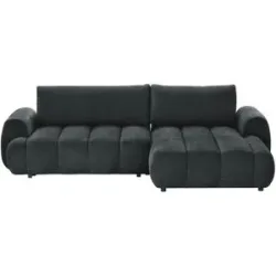 uno Ecksofa mit Schlaffunktion Passo ¦ schwarz ¦ Maße (cm): B: 272 H: 81 T: