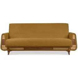 KONSIMO Einzelsofa  Gustavo II ¦ gelb ¦ Maße (cm): B: 230 H: 98