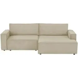 Höffner Ecksofa mit Schlaffunktion Capri ¦ beige ¦ Maße (cm): B: 243 H: 81 T: 156.0