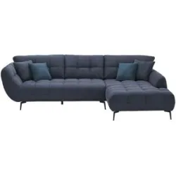 Bobb Ecksofa  Lazlo ¦ blau ¦ Maße (cm): B: 320 H: 97 T: 221.0