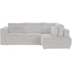 switch Ecksofa  Tirana ¦ silber ¦ Maße (cm): B: 297 H: 91 T: 195.0