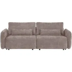 uno Schlafsofa mit Bettkasten Mossa ¦ grau ¦ Maße (cm): B: 238 H: 87 T: 103.0