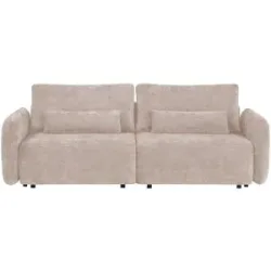 uno Schlafsofa mit Bettkasten Mossa ¦ beige ¦ Maße (cm): B: 238 H: 87 T: 103.0